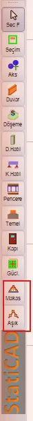 Boutons Ferme et Panne dans la barre d’outils de gauche