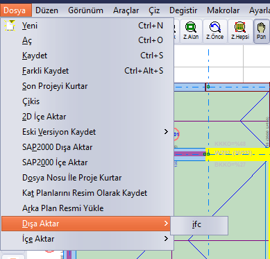 Dosya › Dışa Aktar › ifc