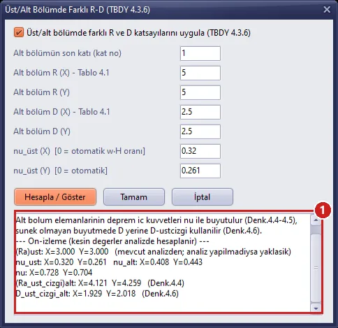 Farklı R-D, analizden sonra